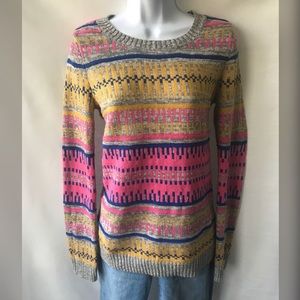 Mossimo pink, blue and yellow sweater.